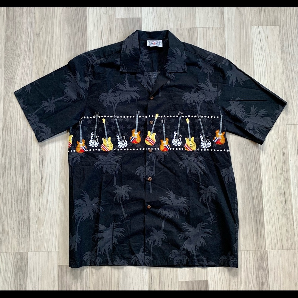 Pacific Legend Classic Guitars Hawaiian Shirt.